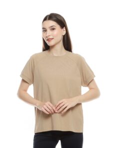 Kaos Wanita SnR Oblong Polos Slim Fit 2758