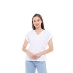 Kaos Wanita SnR Oblong Polos Slim Fit