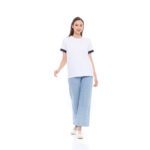 Kaos Wanita SnR Oblong Polos Slim Lengan Pendek Fit