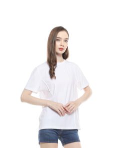 Kaos Wanita SnR Oblong Polos Slim Fit