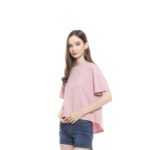Kaos Wanita SnR Oblong Polos Slim Fit Panjang Belakang