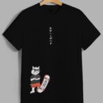 Kaos distro streetwear motif kucing
